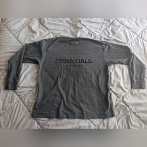 Fear of God Essentials Black Long Sleeve T-Shirt